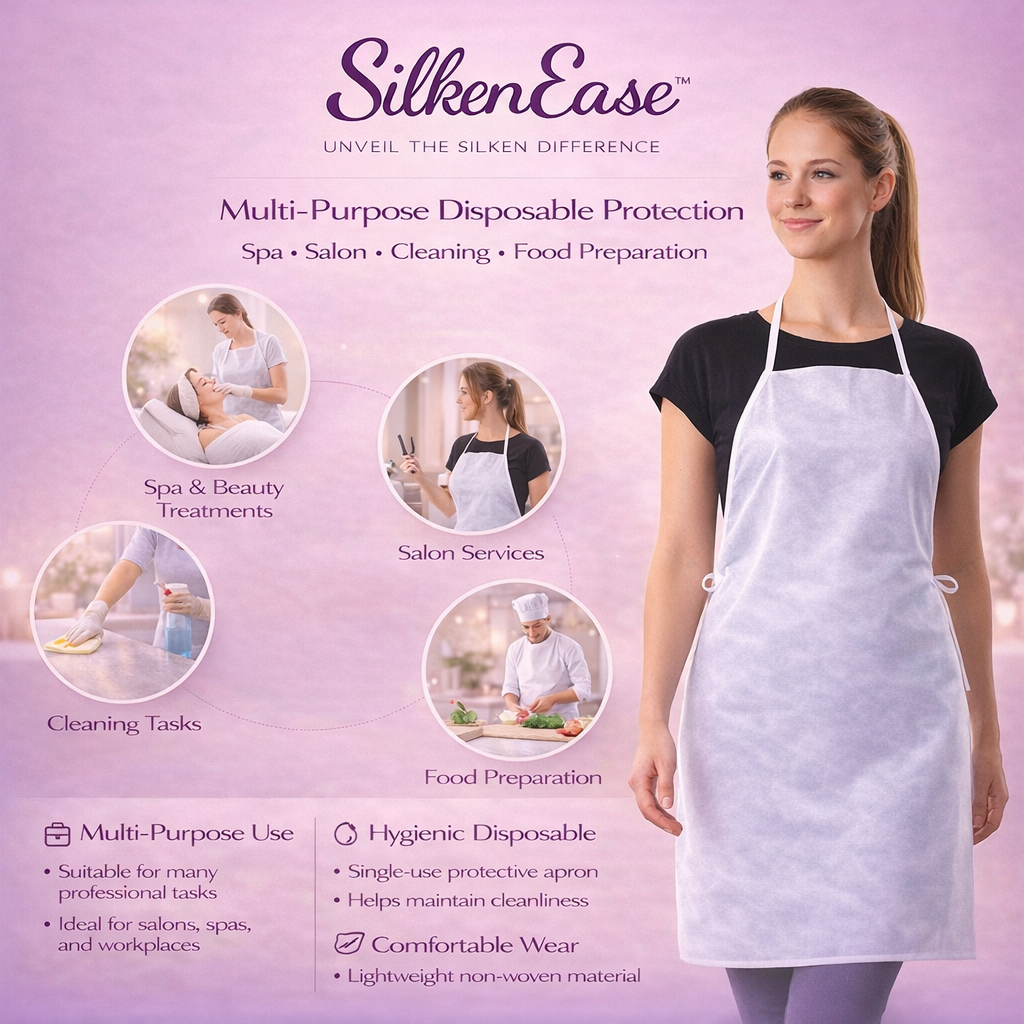 Disposable Non-Woven Apron for Salon & Spa Use
