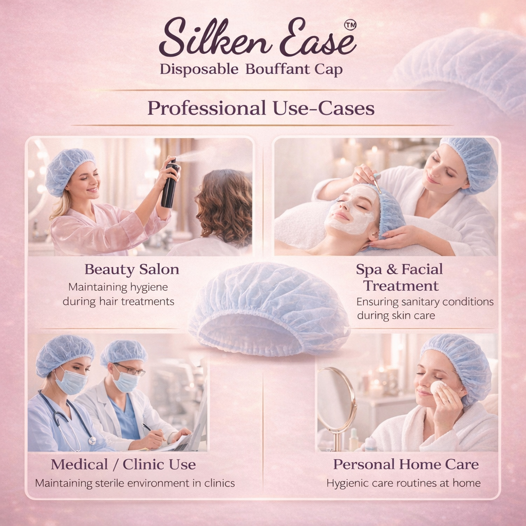 Disposable Bouffant Cap for Salon & Spa Hygiene