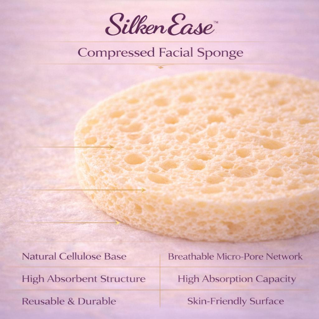 Compressed Sponge for Facial & Beauty Use