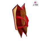 Fashion Print Jute Tote Bag with Soft Handle – Reusable Eco-Friendly Carry Bag