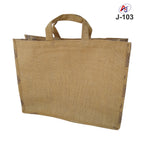 Fashion Print Jute Tote Bag with Soft Handle – Reusable Eco-Friendly Carry Bag