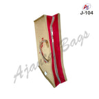Premium Zip Closure Jute Office Bag with Butterfly Print – Eco-Friendly Document Carry Bag